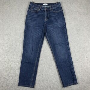 SPOKE Jeans Mens 32 (Fits 31x31) Blue BUILD C Straight Stretch Dark Wash